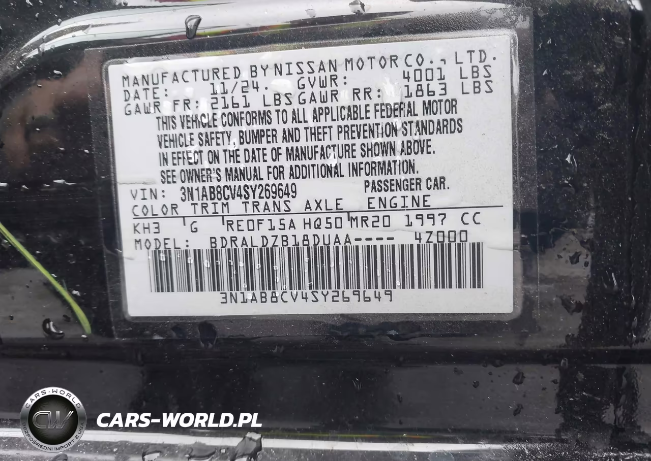 2025 Nissan Sentra Sv VIN:3N1AB8CV4SY269649 - 9