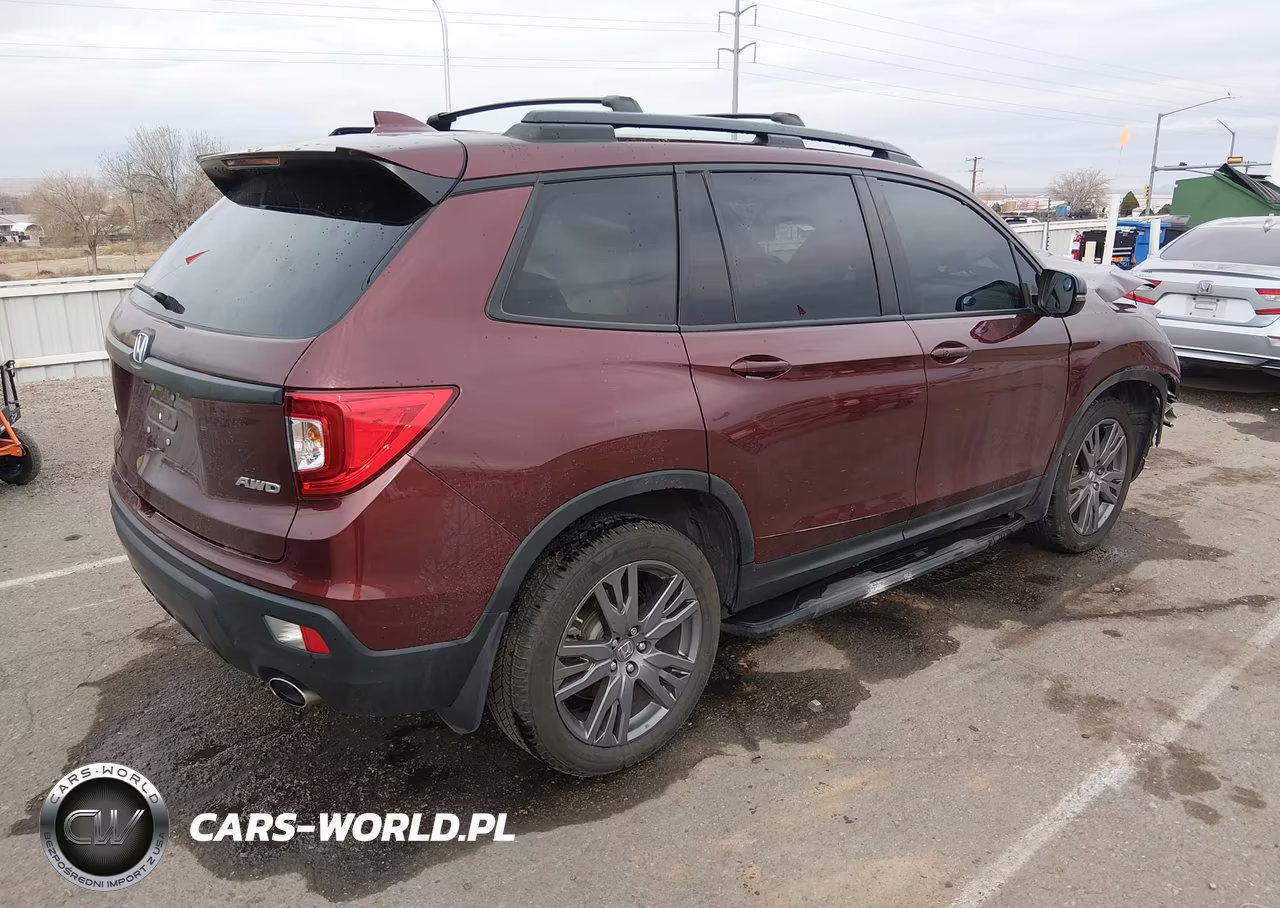 2021 Honda Passport Awd Ex-L VIN:5FNYF8H56MB041935 - 4