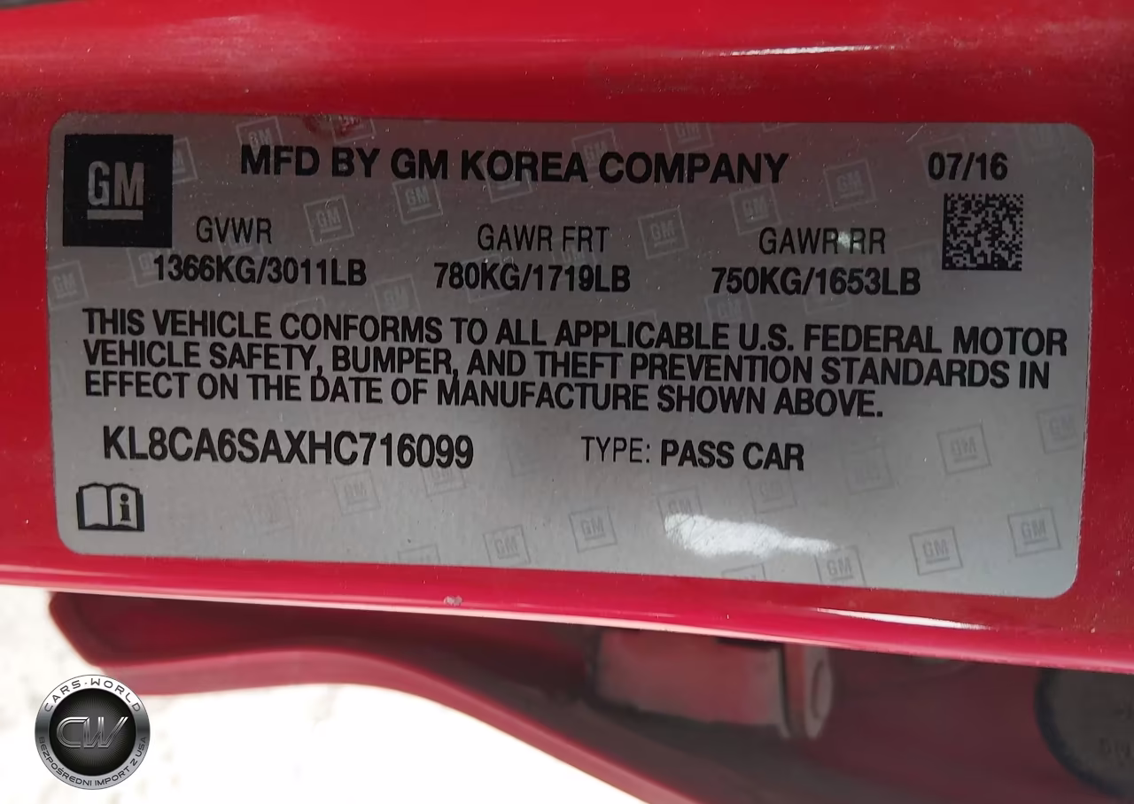 2017 Chevrolet Spark Ls Manual VIN:KL8CA6SAXHC716099 - 9