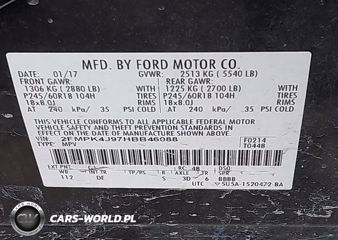 2017 Ford Edge Sel VIN:2FMPK4J97HBB46088 - 9