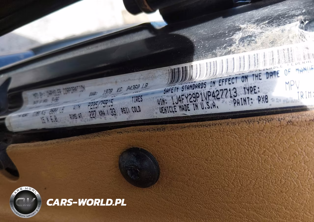 1997 Jeep Wrangler Se VIN:1J4FY29P1VP427713 - 9