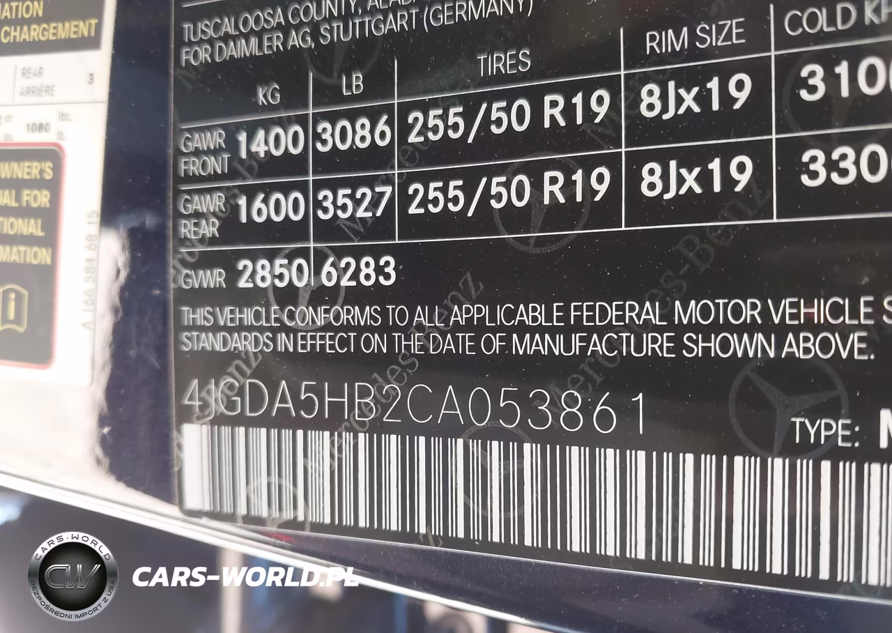 2012 Mercedes-Benz Ml 350 4Matic VIN:4JGDA5HB2CA053861 - 9