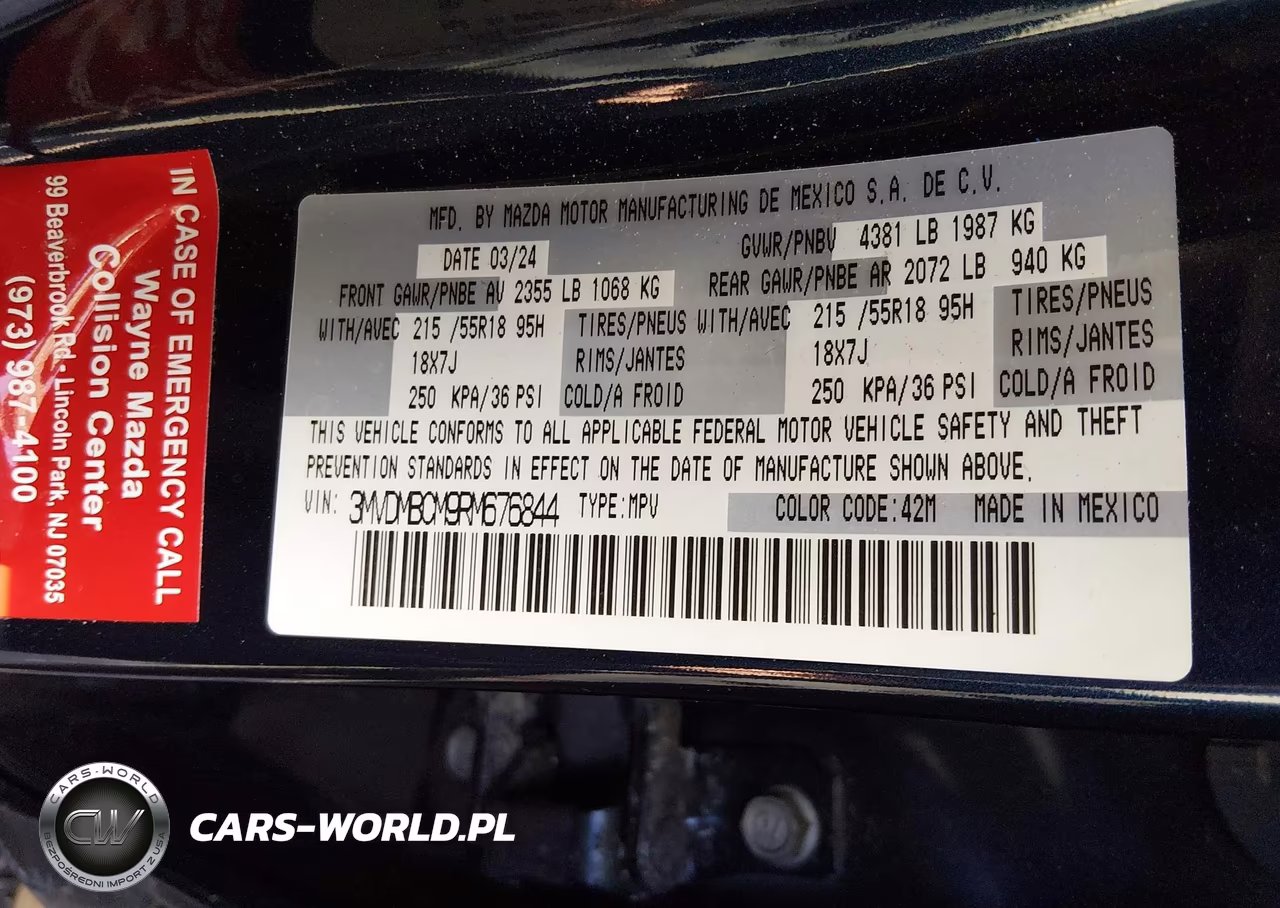 2024 Mazda Cx-30 2.5 S Preferred Package VIN:3MVDMBCM9RM676844 - 9