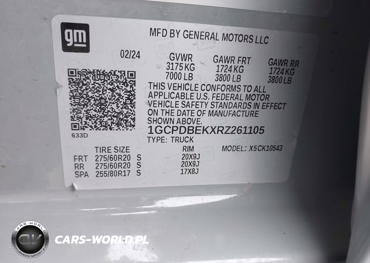 2024 Chevrolet Silverado 1500 4Wd Short Bed Custom VIN:1GCPDBEKXRZ261105 - 9