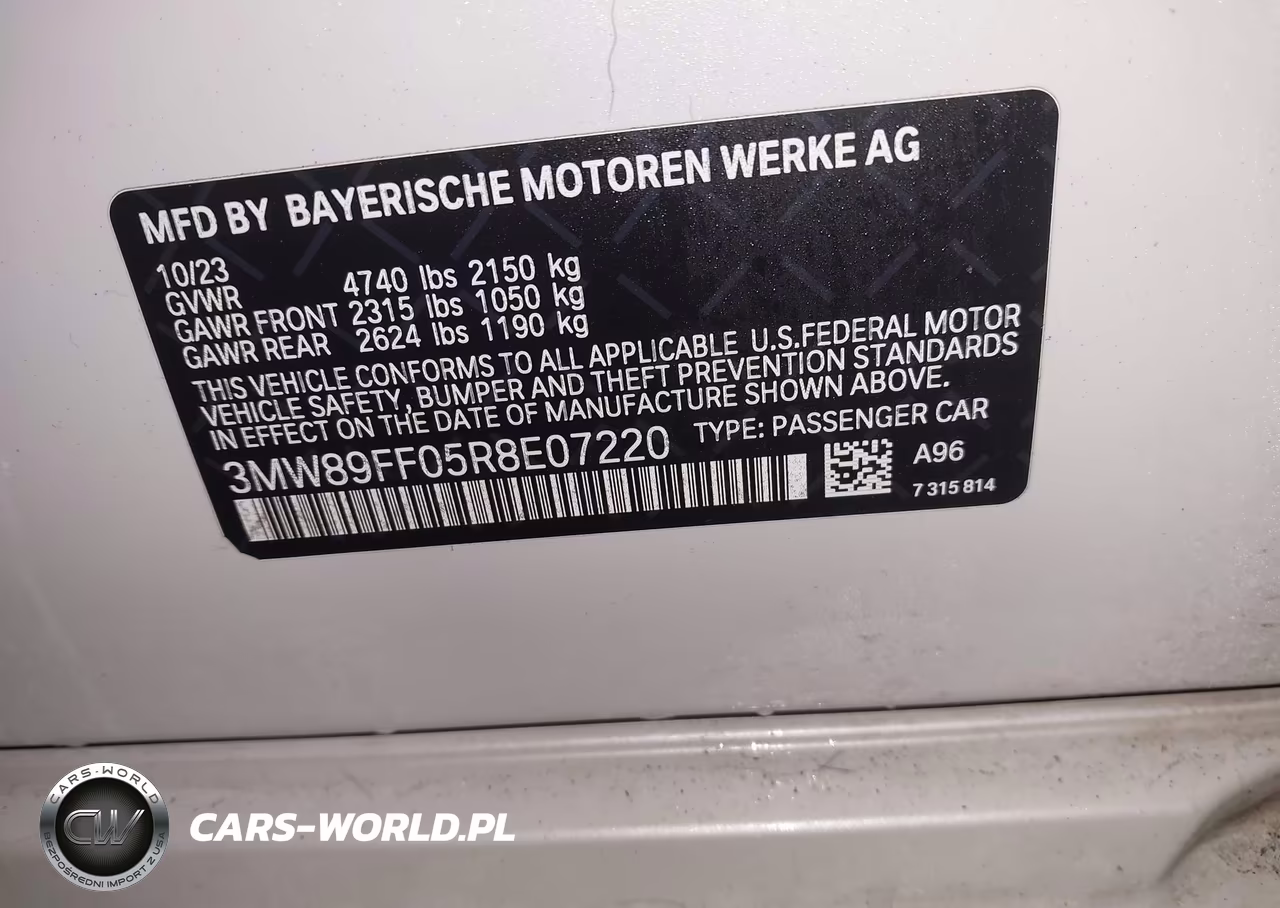 2024 BMW 330I xDrive VIN:3MW89FF05R8E07220 - 9