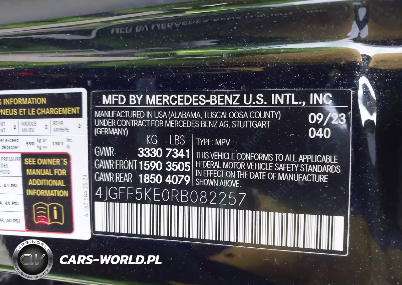 2024 Mercedes-Benz Gls 450 4Matic VIN:4JGFF5KE0RB082257 - 9