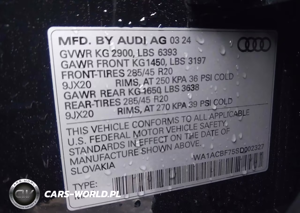 2025 Audi Q7 Premium 45 Tfsi Quattro Tiptronic VIN:WA1ACBF75SD002327 - 9