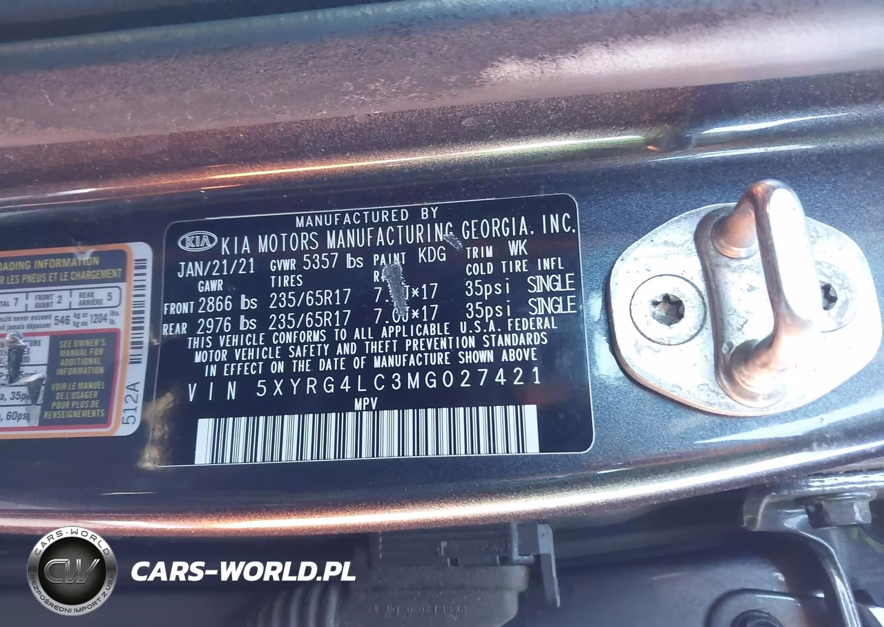 2021 Kia Sorento Lx VIN:5XYRG4LC3MG027421 - 9
