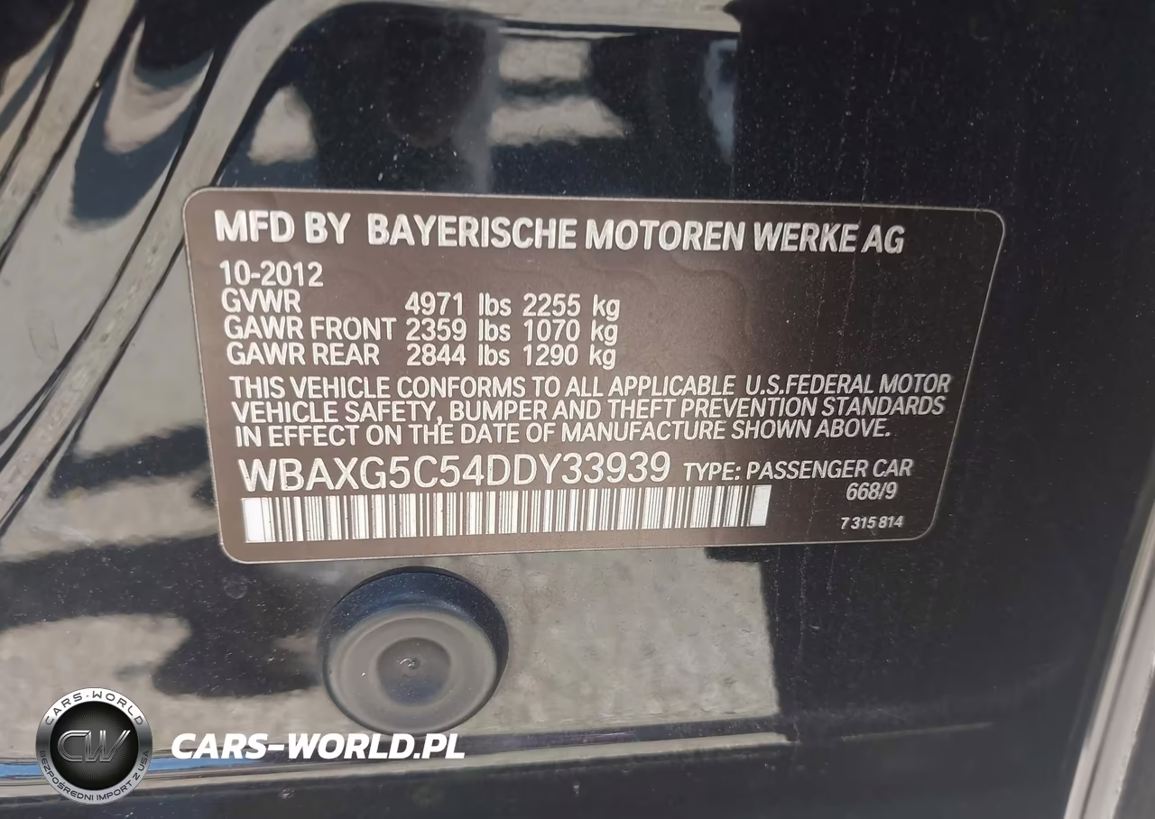 2013 BMW 528I VIN:WBAXG5C54DDY33939 - 9