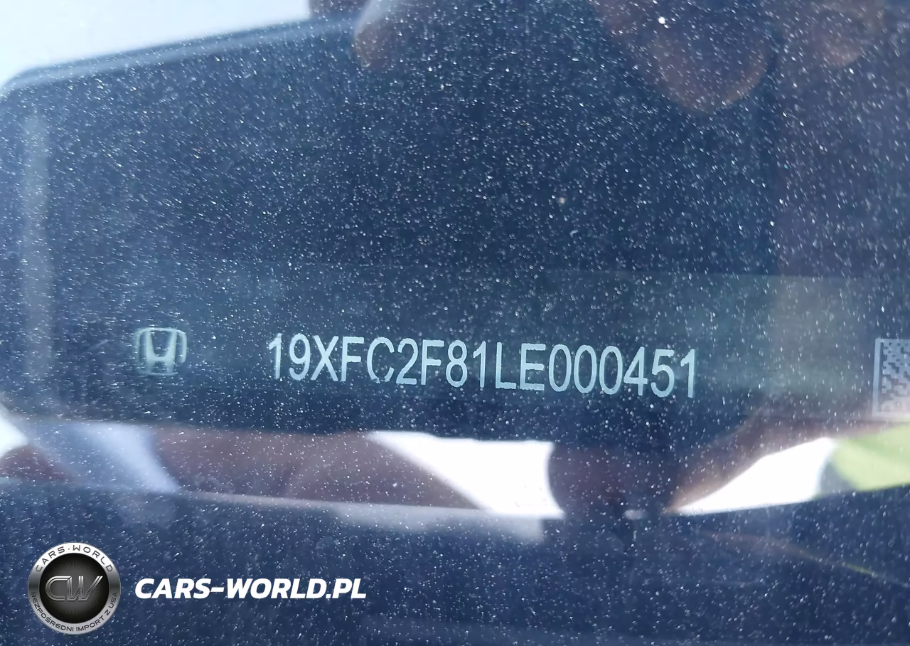 2020 Honda Civic Sport VIN:19XFC2F81LE000451 - 17