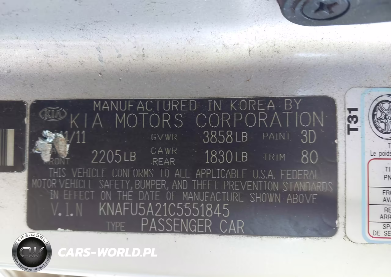 2012 Kia Forte Ex VIN:KNAFU5A21C5551845 - 9