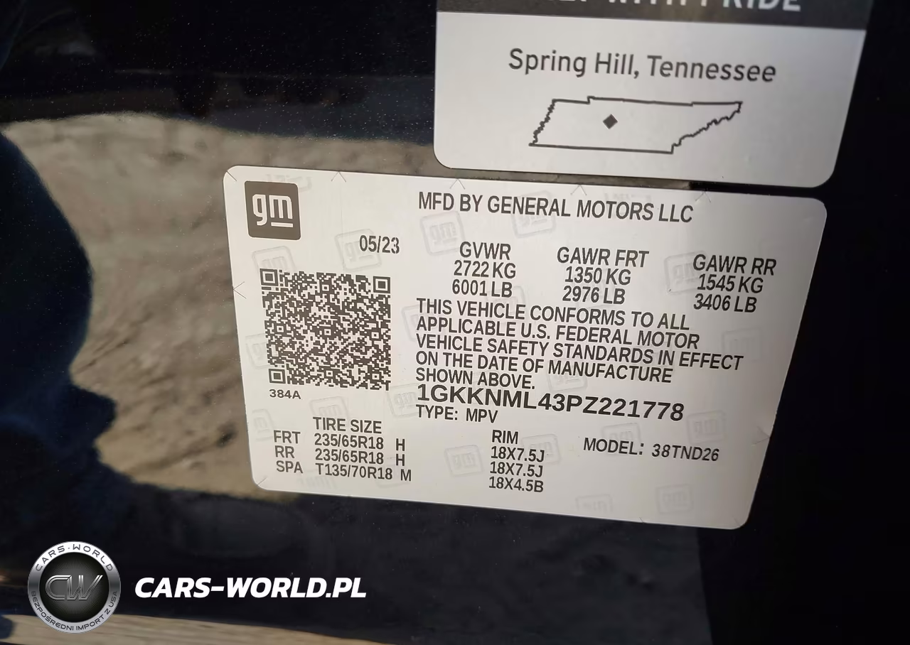 2023 GMC Acadia Fwd Slt VIN:1GKKNML43PZ221778 - 9