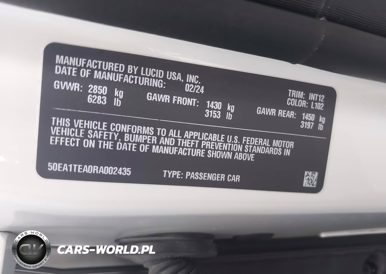 2024 Lucid Air Touring VIN:50EA1TEA0RA002435 - 9