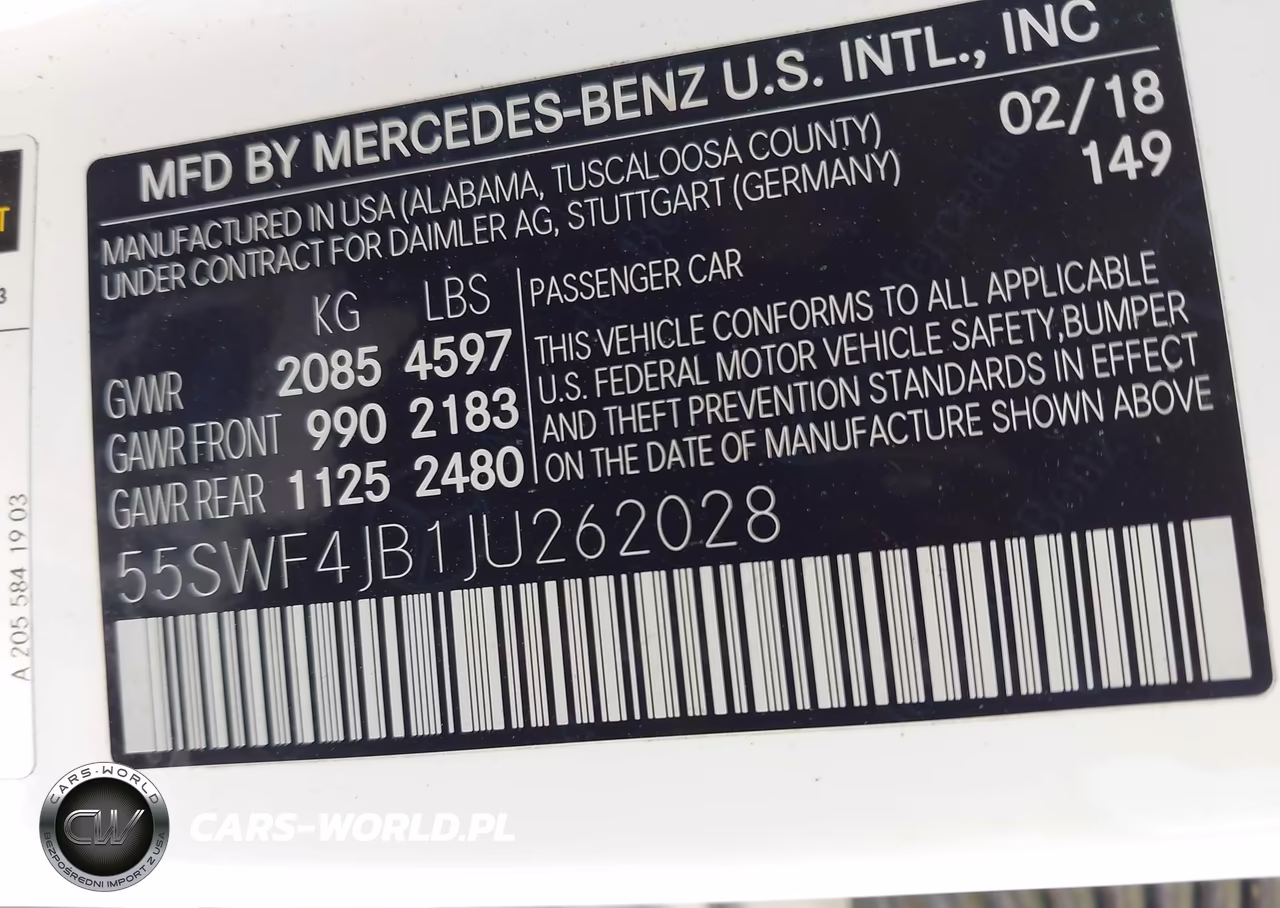 2018 Mercedes-Benz C 300 VIN:55SWF4JB1JU262028 - 9
