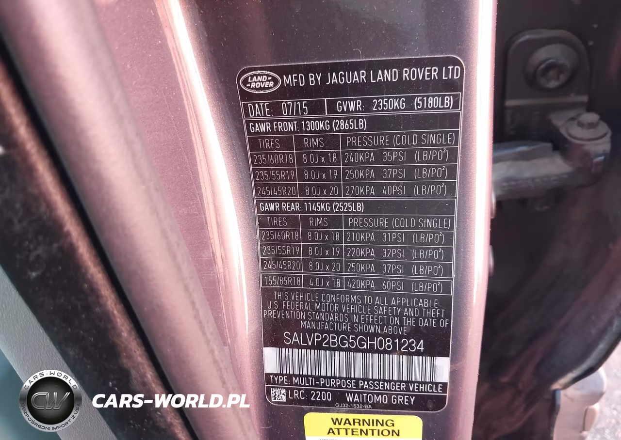 2016 Land Rover Range Rover Evoque Se-Se Premium VIN:SALVP2BG5GH081234 - 9
