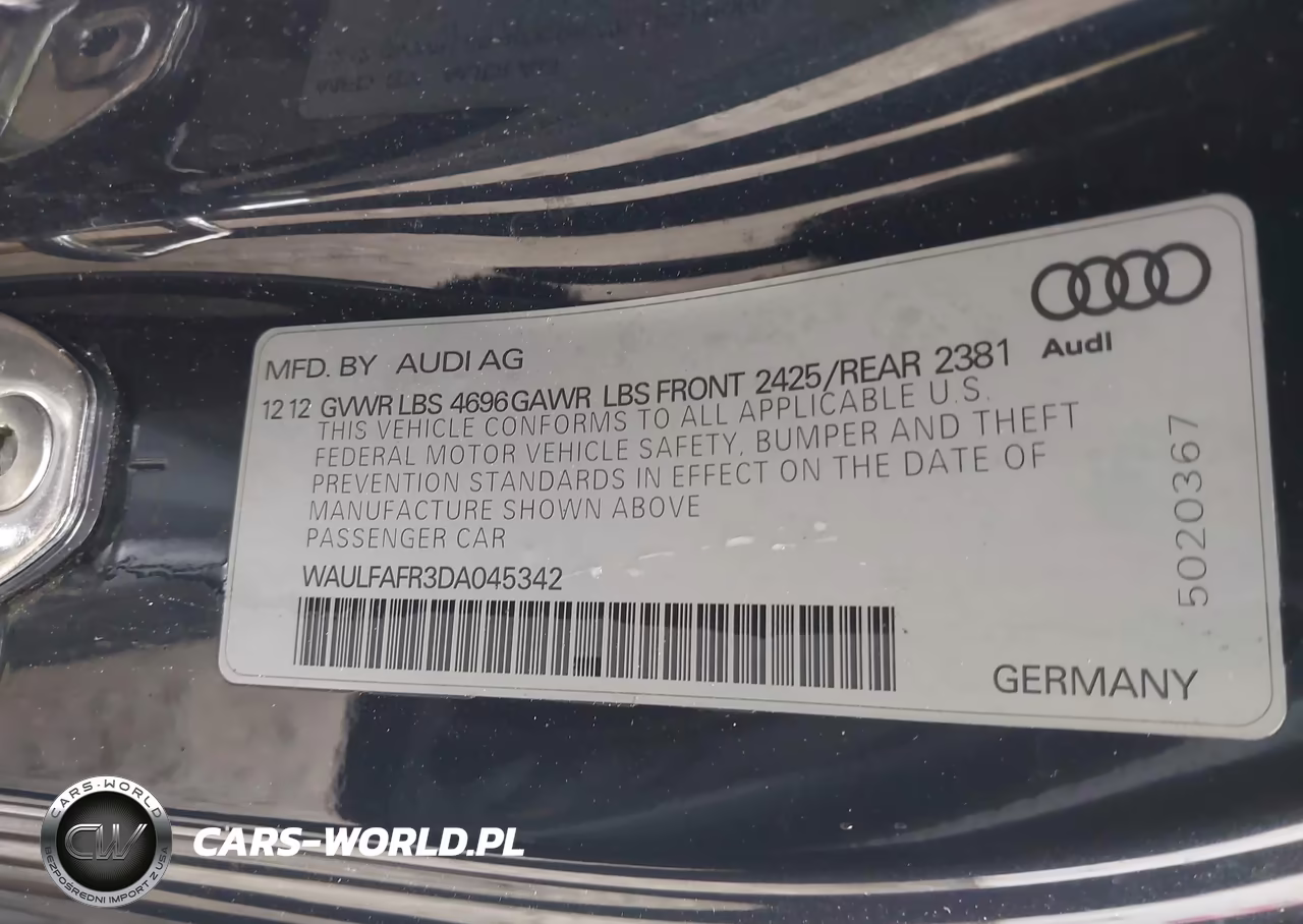 2013 Audi A5 2.0T Premium VIN:WAULFAFR3DA045342 - 9