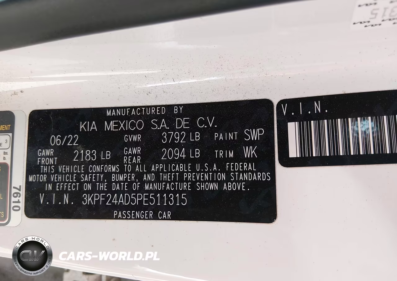 2023 Kia Forte Lxs VIN:3KPF24AD5PE511315 - 9