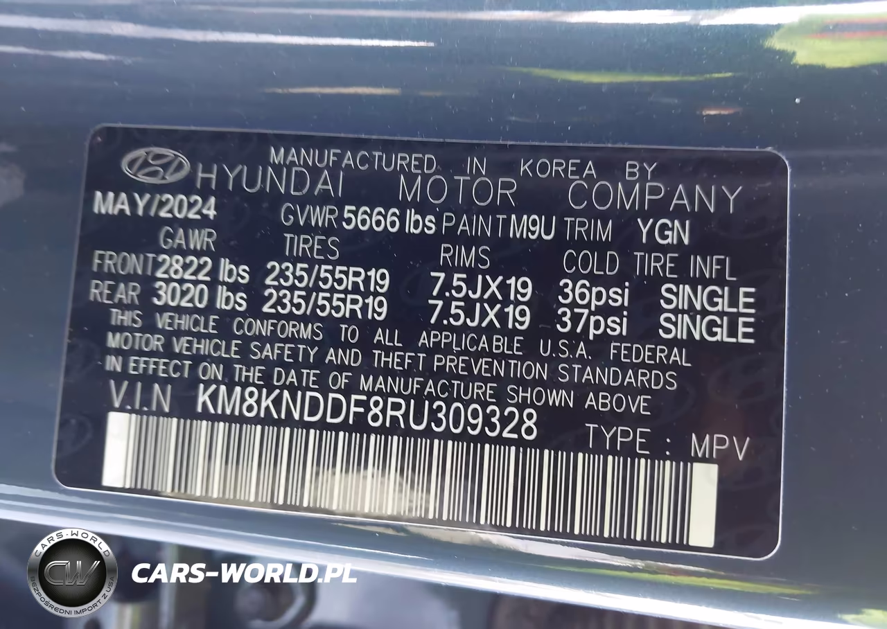 2024 Hyundai Ioniq 5 Sel VIN:KM8KNDDF8RU309328 - 9