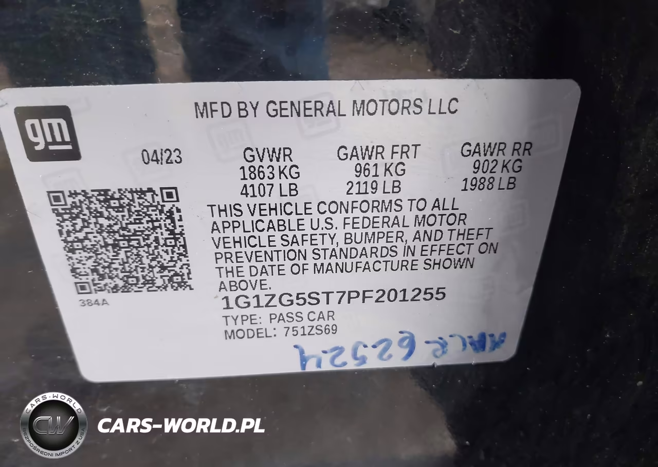 2023 Chevrolet Malibu Fwd Rs VIN:1G1ZG5ST7PF201255 - 9