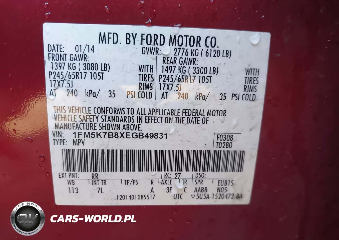 2014 Ford Explorer VIN:1FM5K7B8XEGB49831 - 9