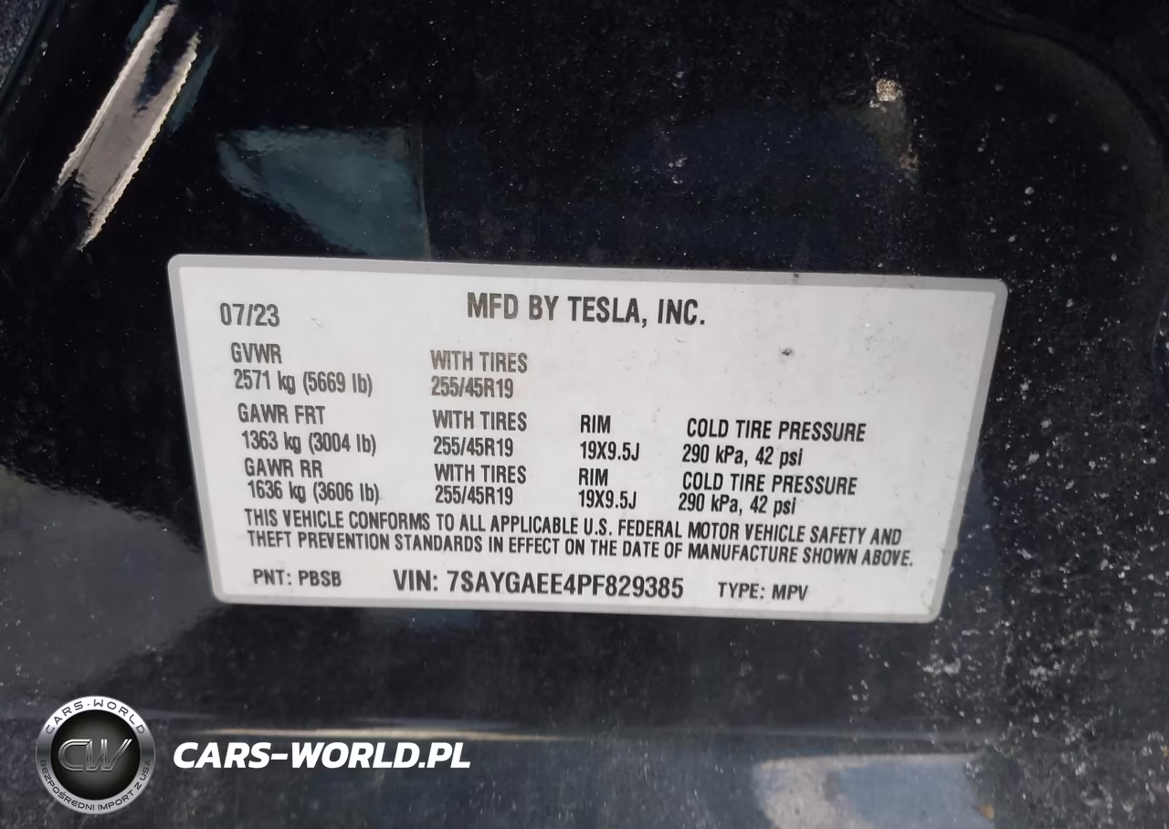2023 Tesla Model Y VIN:7SAYGAEE4PF829385 - 9