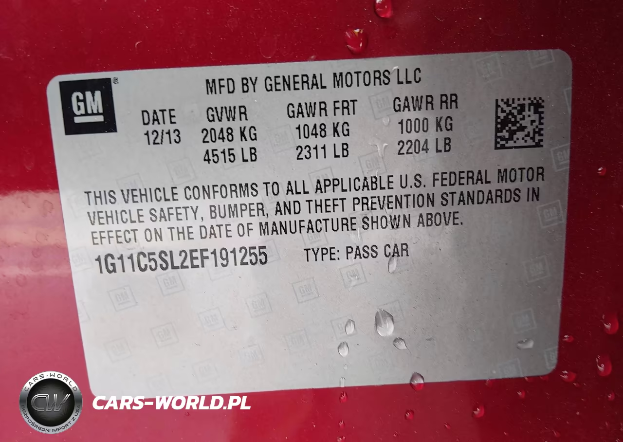 2014 Chevrolet Malibu 1Lt VIN:1G11C5SL2EF191255 - 9