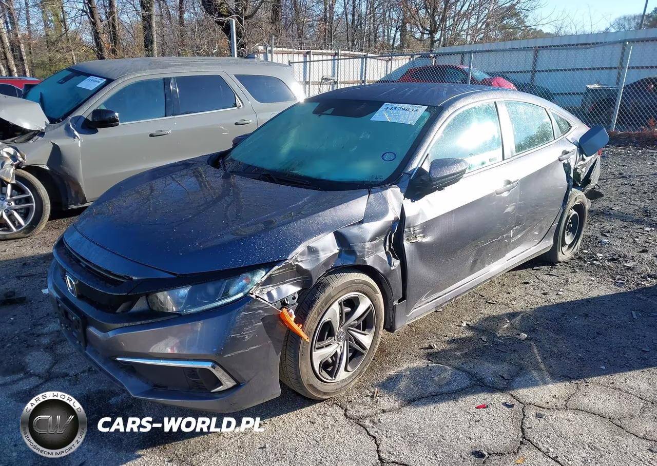 2019 Honda Civic Lx VIN:19XFC2F66KE200335 - 2