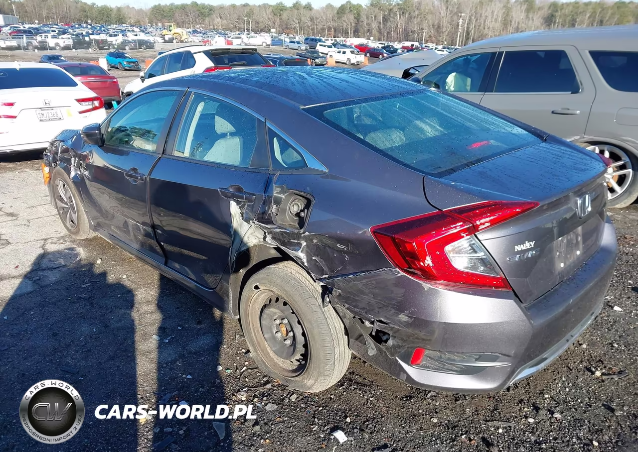 2019 Honda Civic Lx VIN:19XFC2F66KE200335 - 3