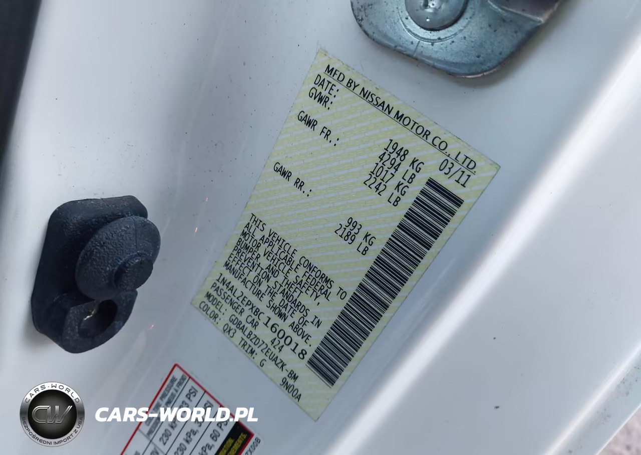2011 Nissan Altima 2.5 S VIN:1N4AL2EPXBC160018 - 9