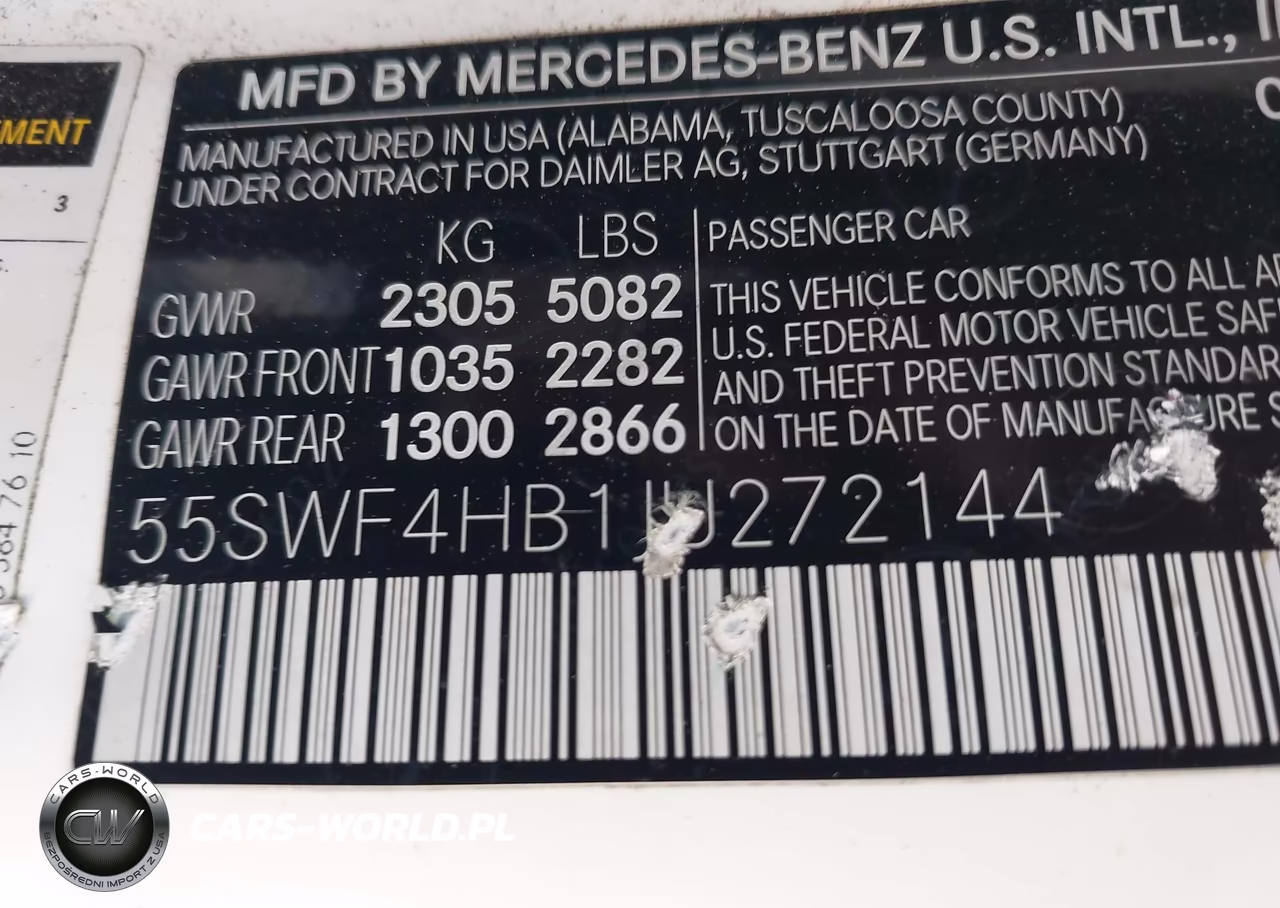 2018 Mercedes-Benz C 350E VIN:55SWF4HB1JU272144 - 9