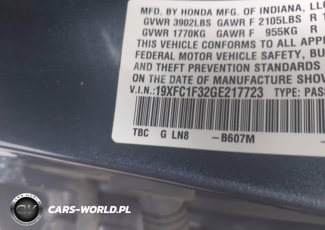 2016 Honda Civic Ex-T VIN:19XFC1F32GE217723 - 9