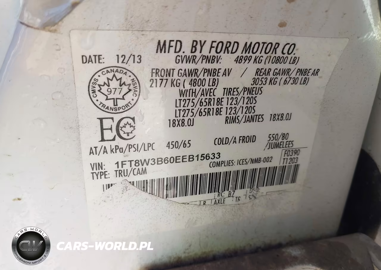 2014 Ford F-350 Xlt VIN:1FT8W3B60EEB15633 - 8