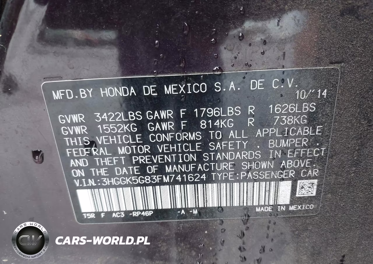 2015 Honda Fit Ex VIN:3HGGK5G83FM741624 - 9