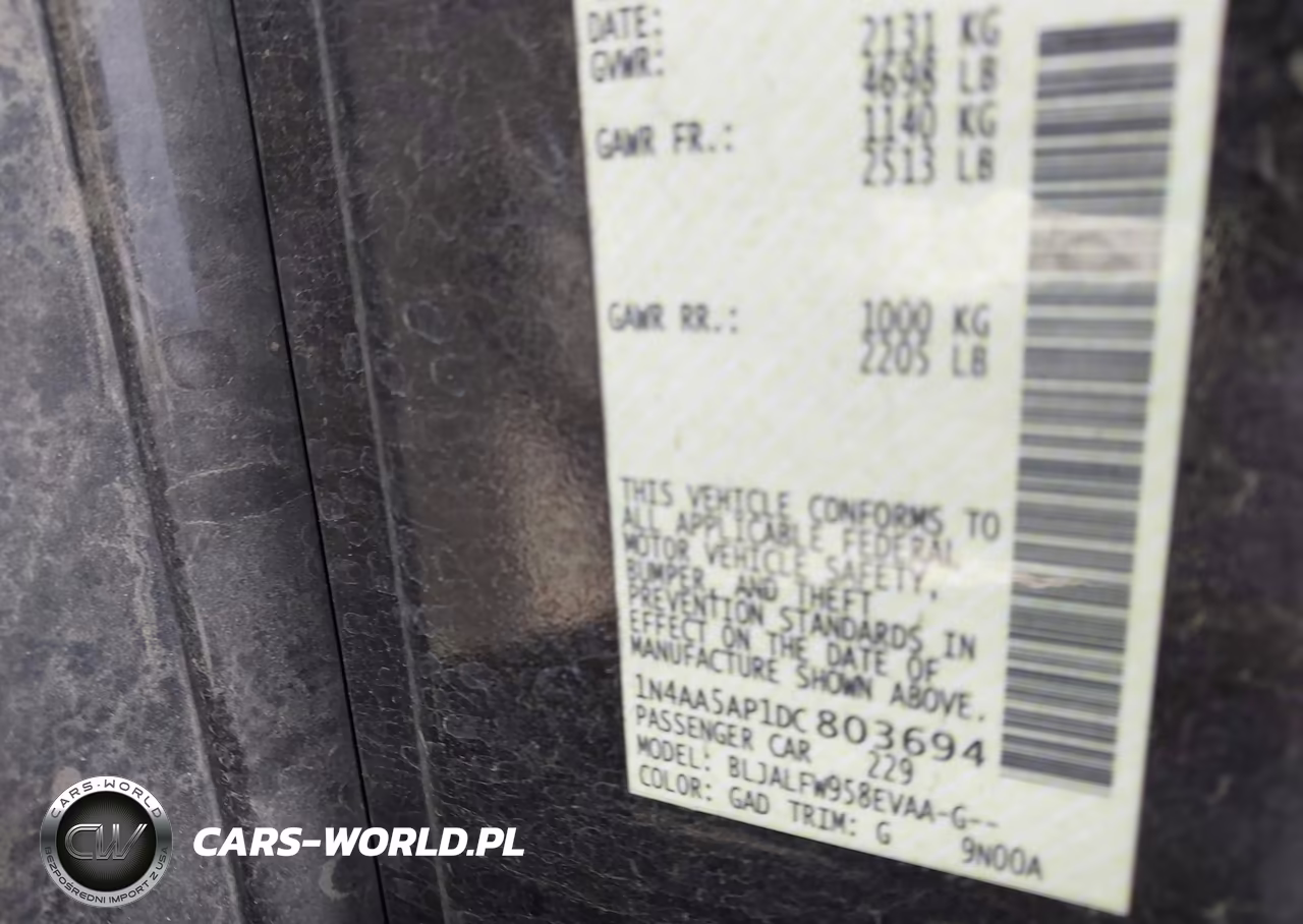 2013 Nissan Maxima 3.5 Sv VIN:1N4AA5AP1DC803694 - 9