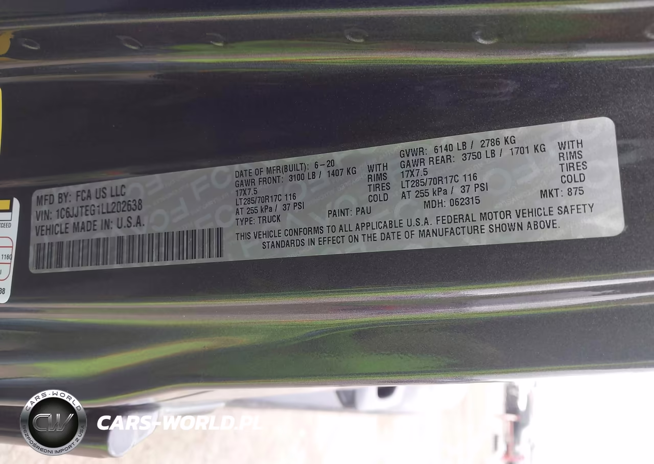 2020 Jeep Gladiator Mojave 4X4 VIN:1C6JJTEG1LL202638 - 9