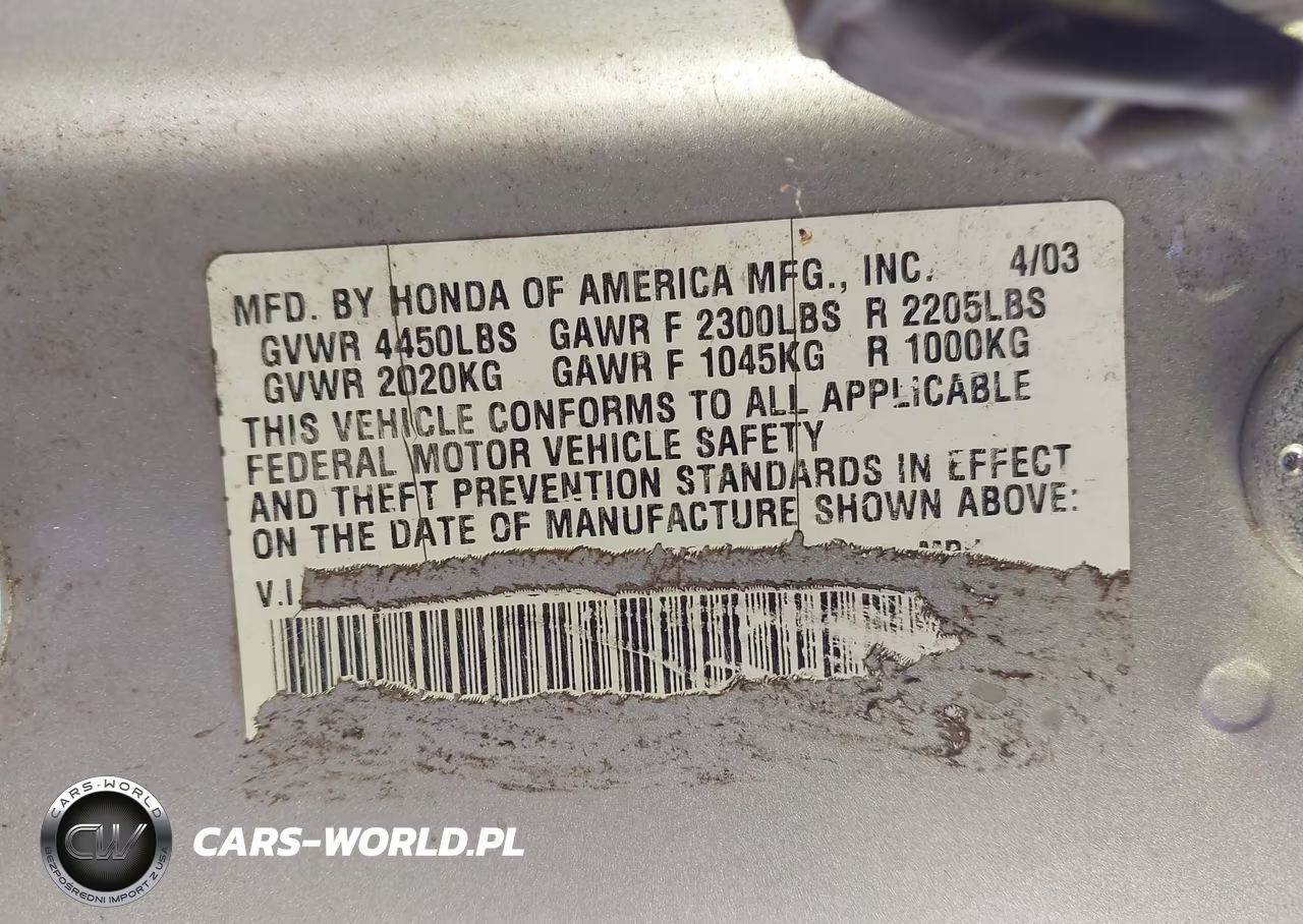 2003 Honda Element Ex VIN:5J6YH17553L008823 - 9