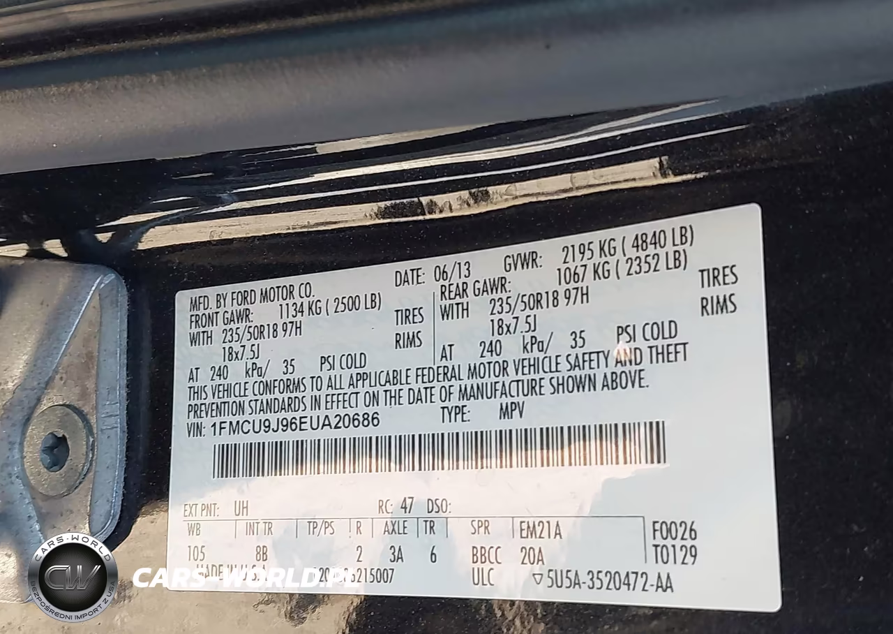 2014 Ford Escape Titanium VIN:1FMCU9J96EUA20686 - 9