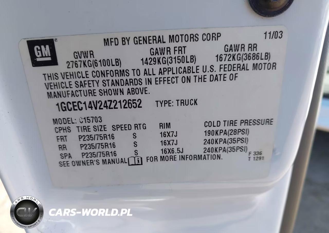 2004 Chevrolet Silverado 1500 Ls VIN:1GCEC14V24Z212652 - 9