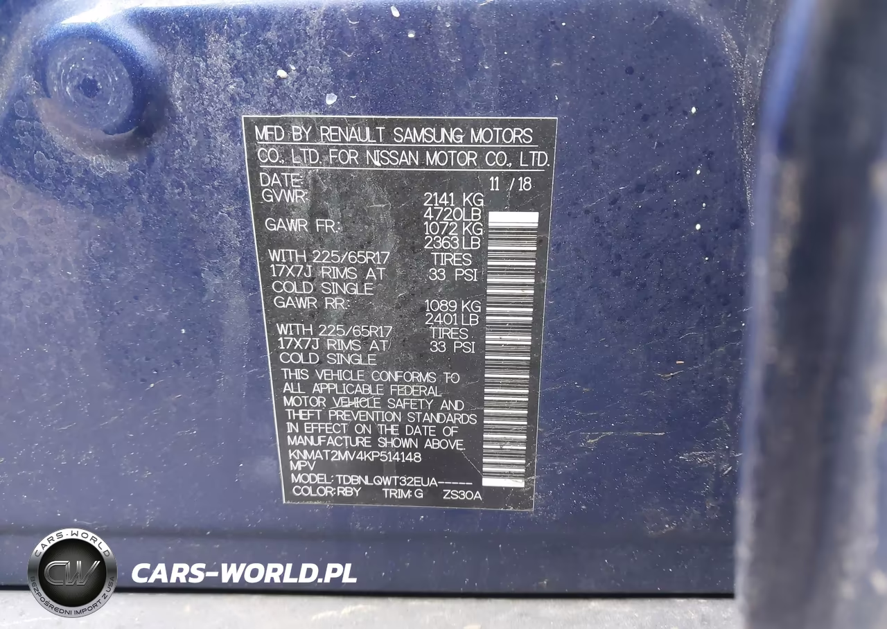 2019 Nissan Rogue Sv VIN:KNMAT2MV4KP514148 - 9