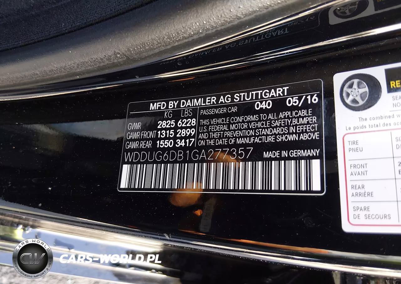 2016 Mercedes-Benz S 550 Plug-In Hybrid VIN:WDDUG6DB1GA277357 - 9