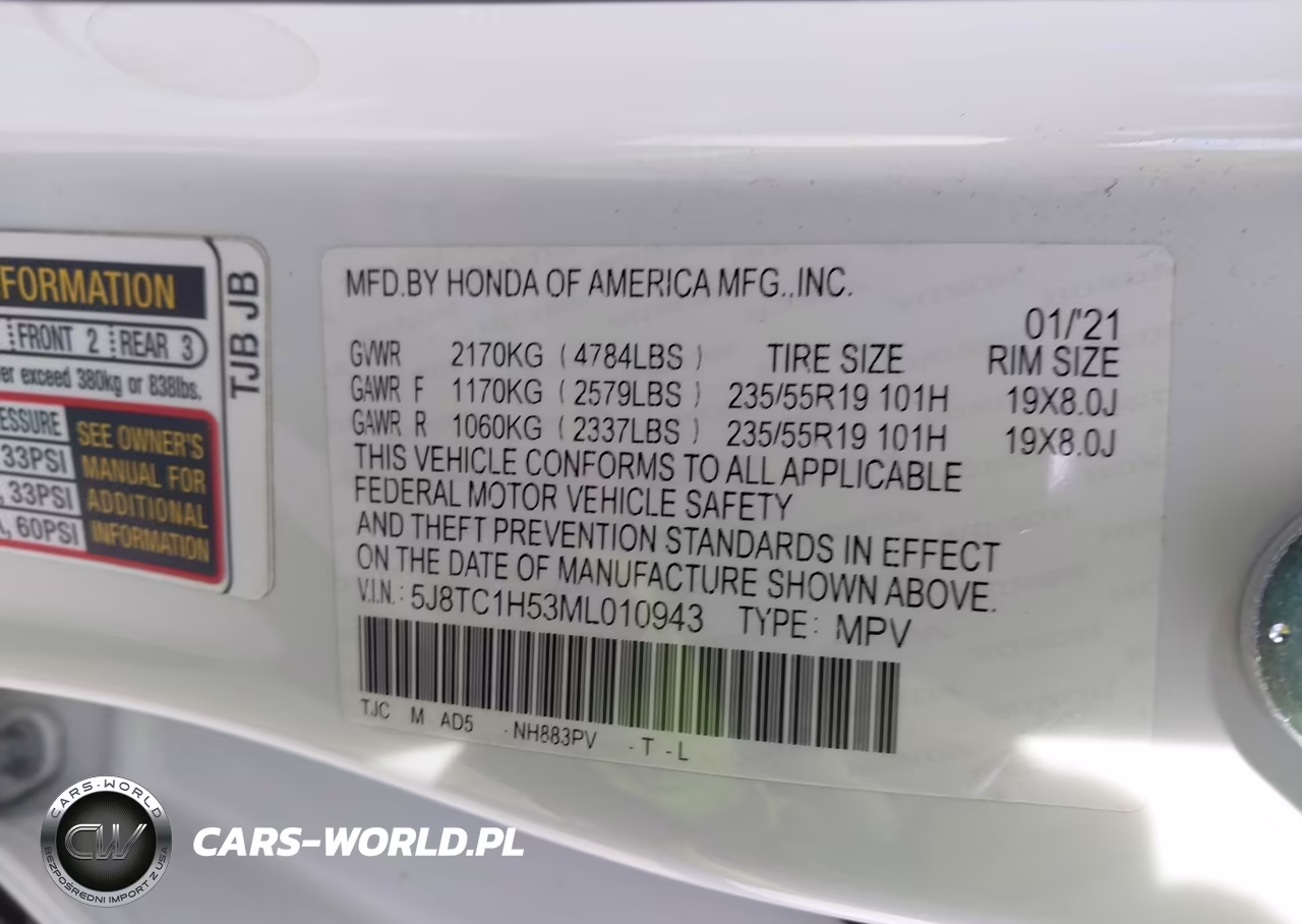 2021 Acura Rdx Technology Package VIN:5J8TC1H53ML010943 - 9