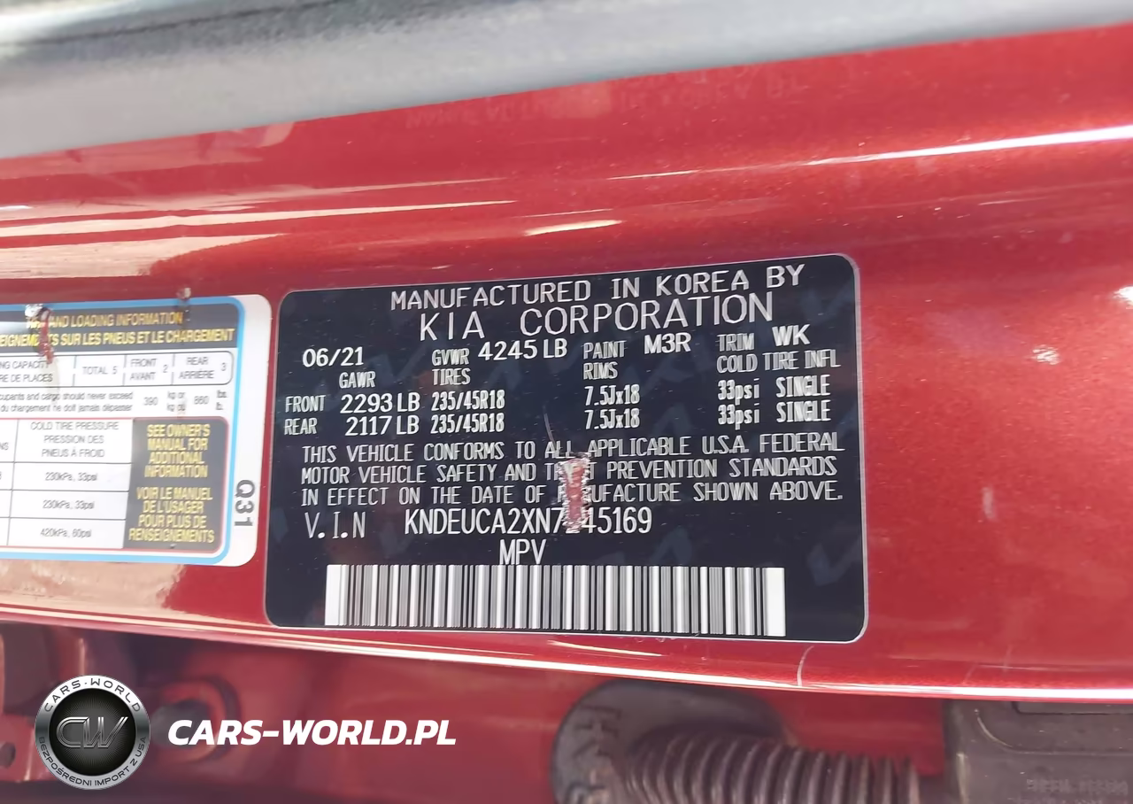 2022 Kia Seltos Nightfall VIN:KNDEUCA2XN7245169 - 9