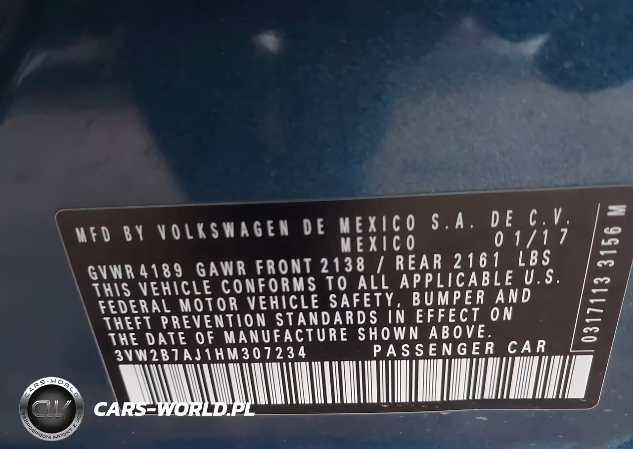 2017 Volkswagen Jetta 1.4T S VIN:3VW2B7AJ1HM307234 - 9