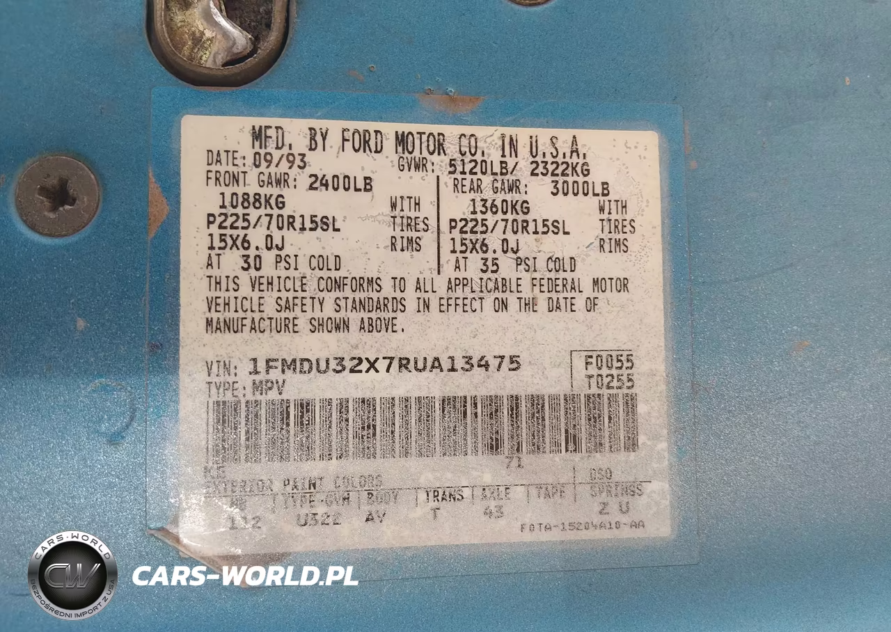 1994 Ford Explorer VIN:1FMDU32X7RUA13475 - 9