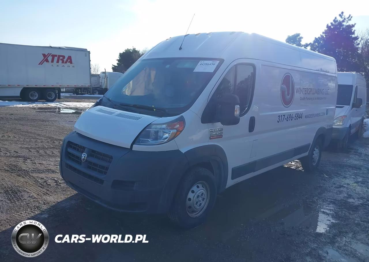 2017 Ram Promaster 2500 High Roof 159 Wb VIN:3C6TRVDG1HE503327 - 2