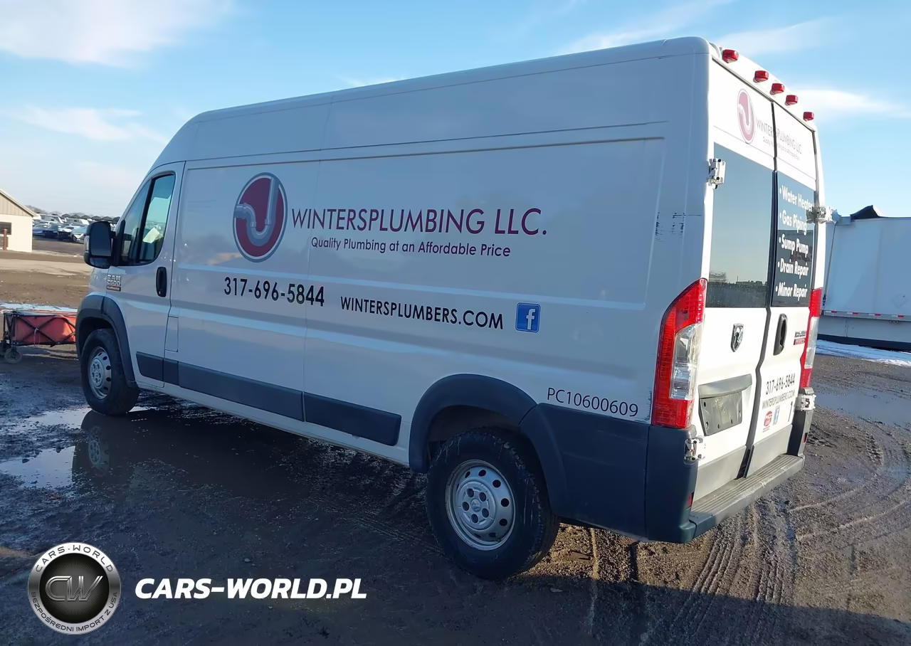 2017 Ram Promaster 2500 High Roof 159 Wb VIN:3C6TRVDG1HE503327 - 3