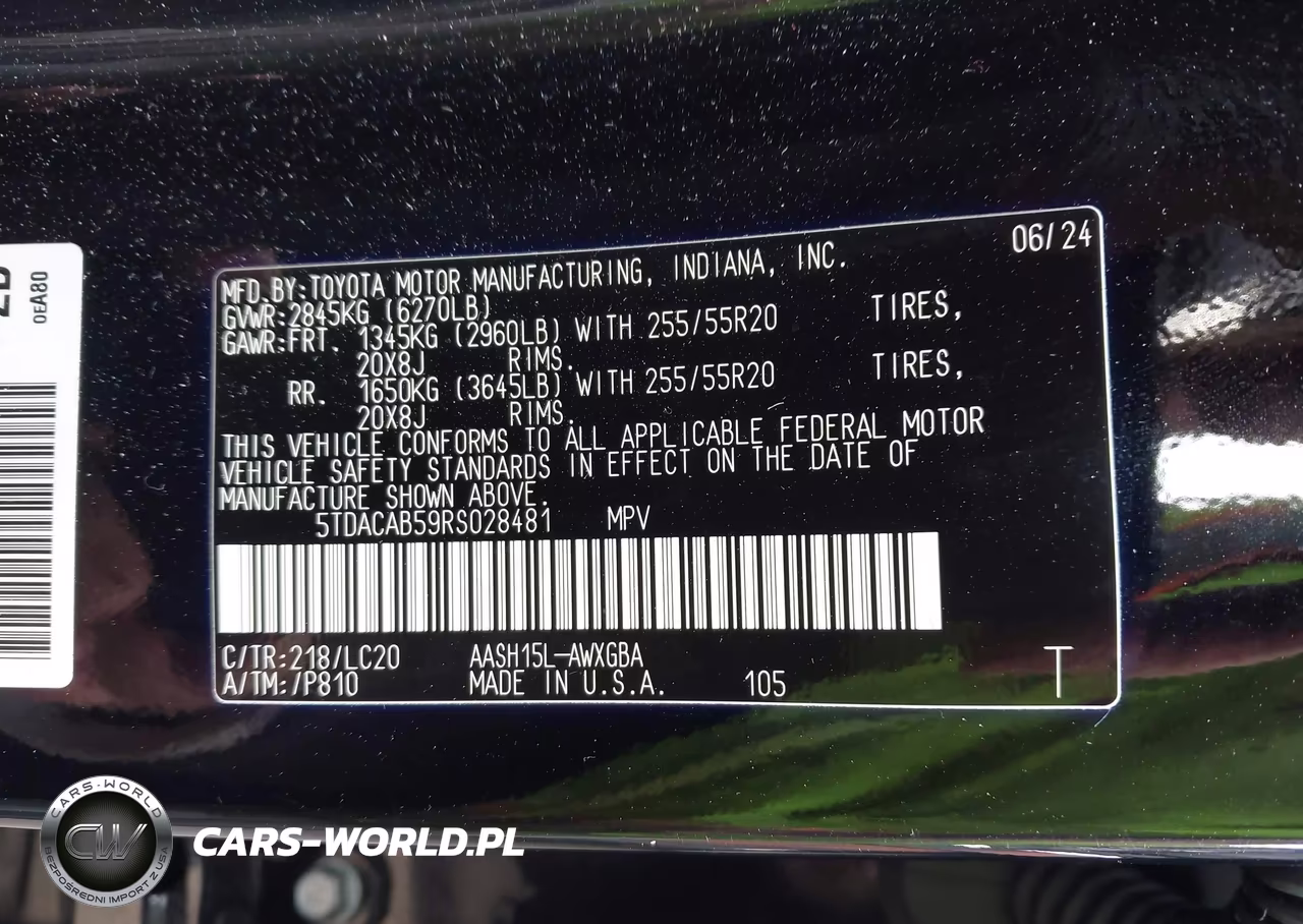 2024 Toyota Grand Highlander Hybrid Limited VIN:5TDACAB59RS028481 - 9