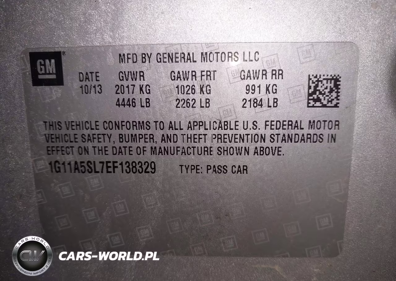 2014 Chevrolet Malibu 1Fl VIN:1G11A5SL7EF138329 - 9