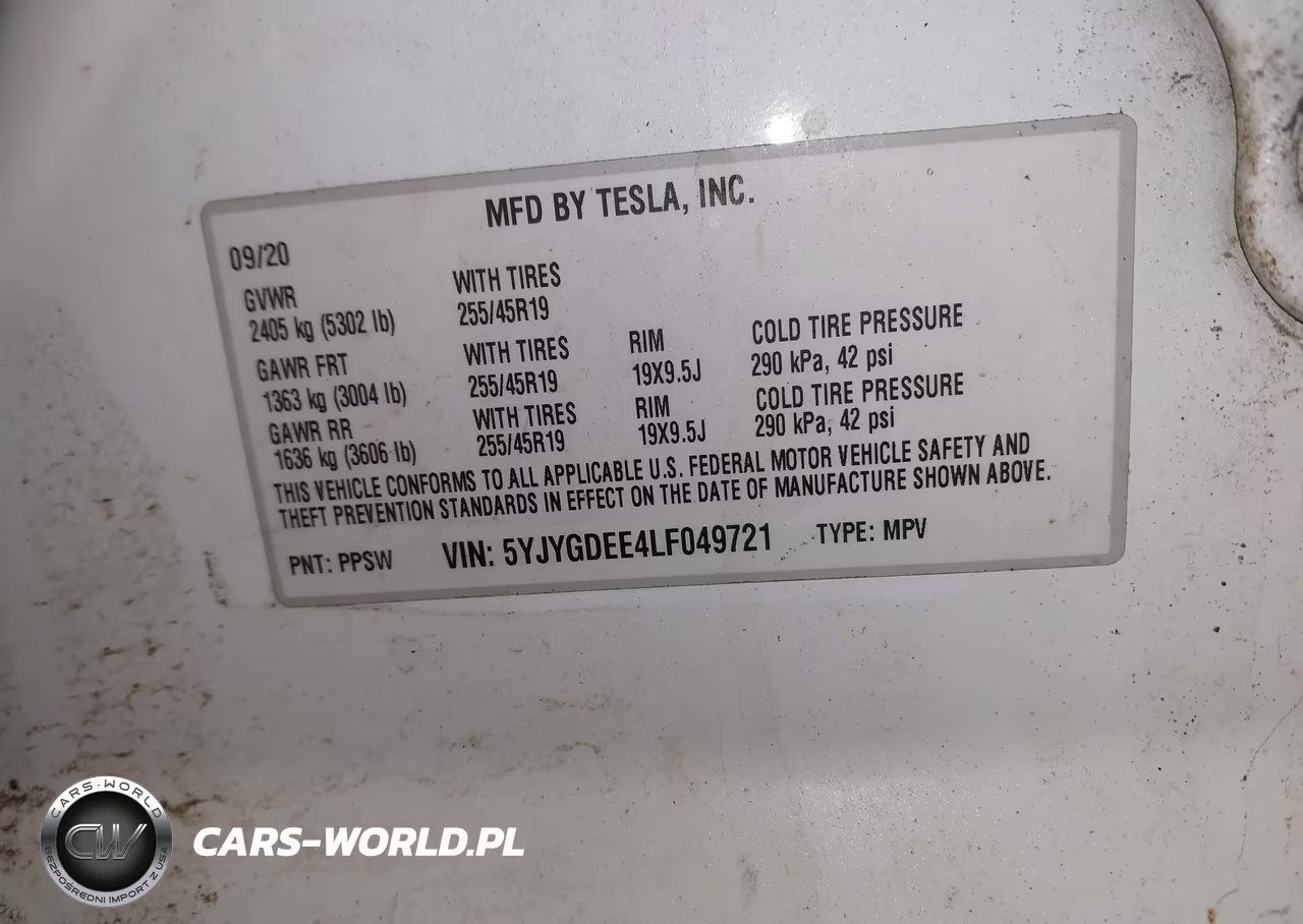 2020 Tesla Model Y Long Range Dual Motor All-Wheel Drive VIN:5YJYGDEE4LF049721 - 8