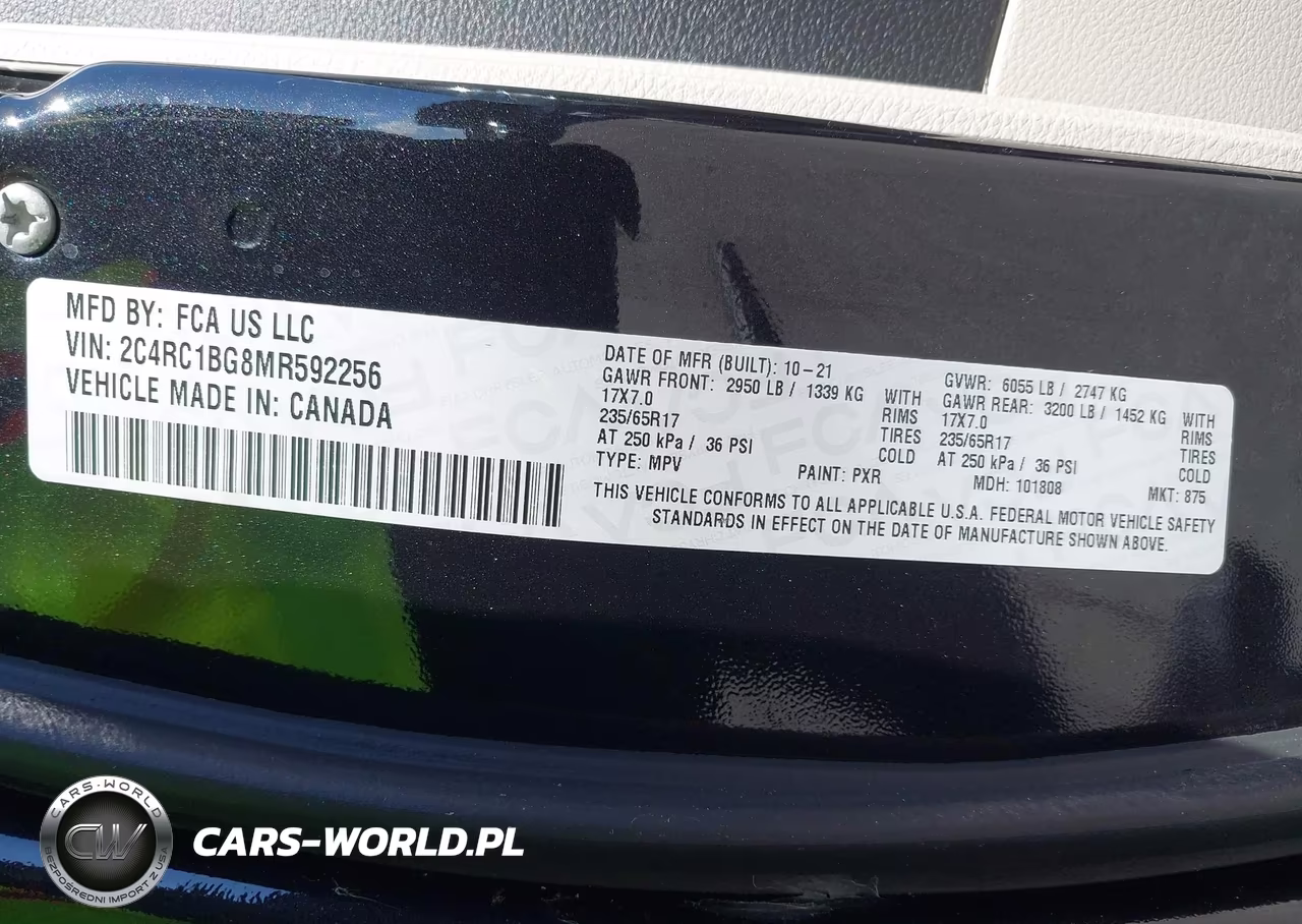 2021 Chrysler Pacifica Touring L VIN:2C4RC1BG8MR592256 - 9